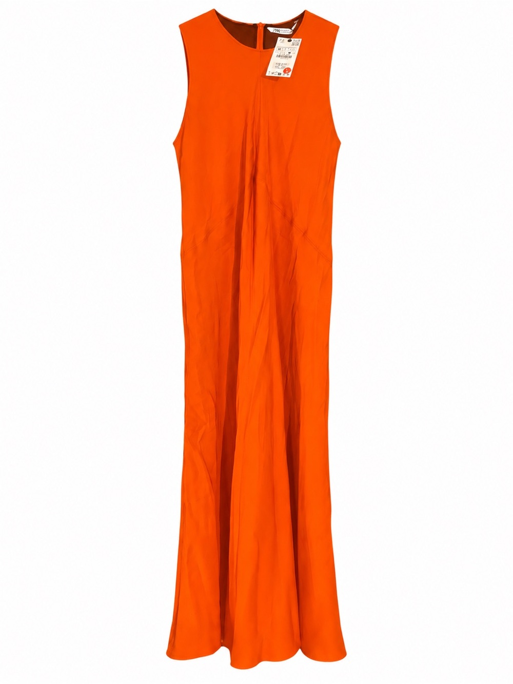 NWT-Zara Orange long dress- Size XL